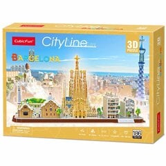 3D dėlionė CubicFun "Barcelona", 186 d. kaina ir informacija | Dėlionės (puzzle) | pigu.lt