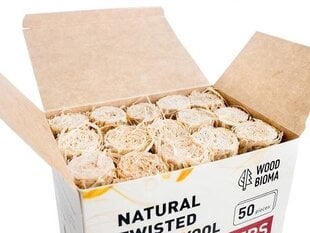 Свитые горелки из древесных стружек FIRELIGHTERS цена и информация | Древесный уголь, брикеты, средства для розжига | pigu.lt