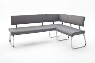 Мягкий угловой диван Arco, серый цена и информация | Стулья для кухни и столовой | pigu.lt
