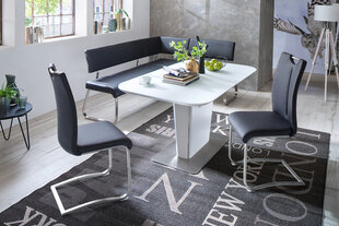 Мягкий угловой диван Arco, серый цена и информация | Стулья для кухни и столовой | pigu.lt
