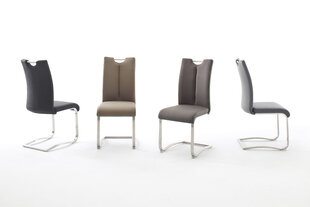 2-jų kėdžių komplektas Artos, šviesiai rudas kaina ir informacija | Virtuvės ir valgomojo kėdės | pigu.lt