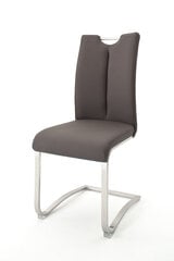 2-jų kėdžių komplektas Artos 2, tamsiai rudas kaina ir informacija | Virtuvės ir valgomojo kėdės | pigu.lt