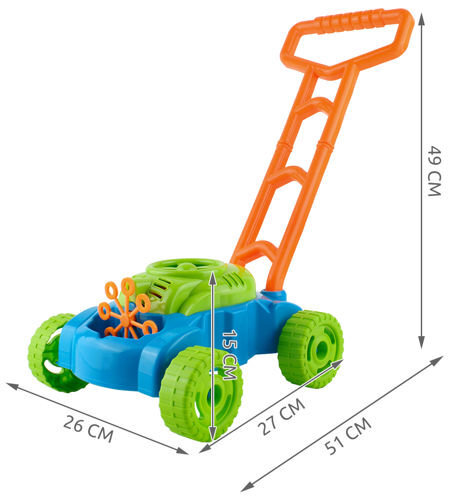 Žoliapjovė su muilo burbulų aparatu kaina ir informacija | Vandens, smėlio ir paplūdimio žaislai | pigu.lt
