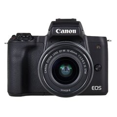 Canon EOS M50 BK M15-45S+M55-200 kaina ir informacija | Skaitmeniniai fotoaparatai | pigu.lt