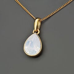 Кулон "Кристальная Капля (White Opal)" с кристаллами Swarovski™ цена и информация | Украшения на шею | pigu.lt