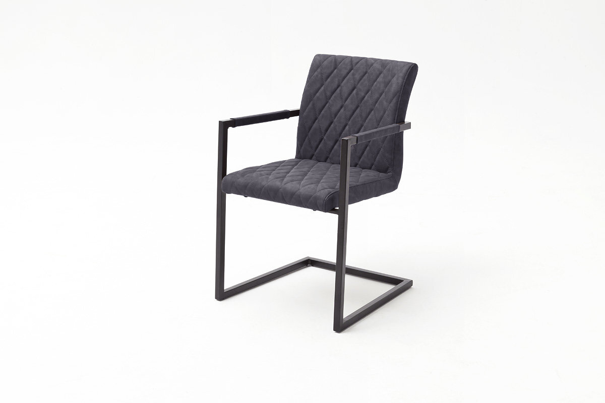 4-ių kėdžių komplektas Kian B-S, pilkas kaina ir informacija | Virtuvės ir valgomojo kėdės | pigu.lt