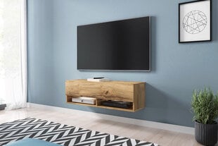 TV столик Wander без освещения, 30x100x31 см, дубового цвета цена и информация | Тумбы под телевизор | pigu.lt