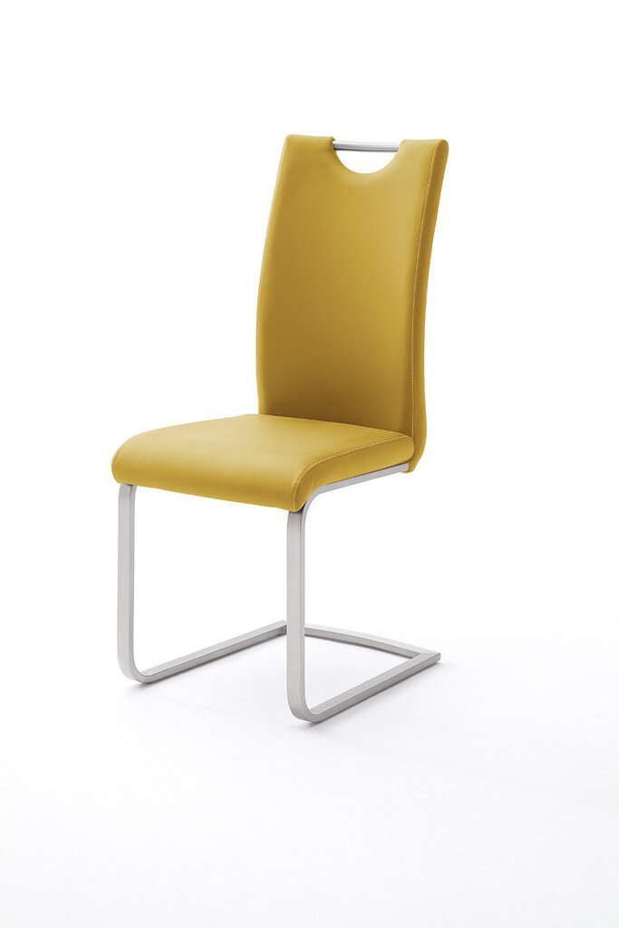 4-ių kėdžių komplektas Paulo, geltonas цена и информация | Virtuvės ir valgomojo kėdės | pigu.lt