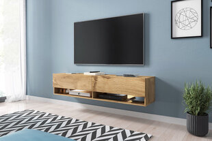 TV staliukas Wander LED 140 cm, rudas kaina ir informacija | TV staliukai | pigu.lt