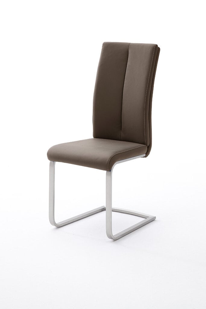 4-ių kėdžių komplektas Paulo 2, tamsiai rudas kaina ir informacija | Virtuvės ir valgomojo kėdės | pigu.lt