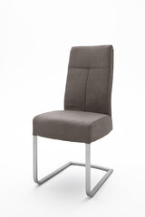 2-jų kėdžių komplektas Talena, tamsiai rudas kaina ir informacija | Virtuvės ir valgomojo kėdės | pigu.lt