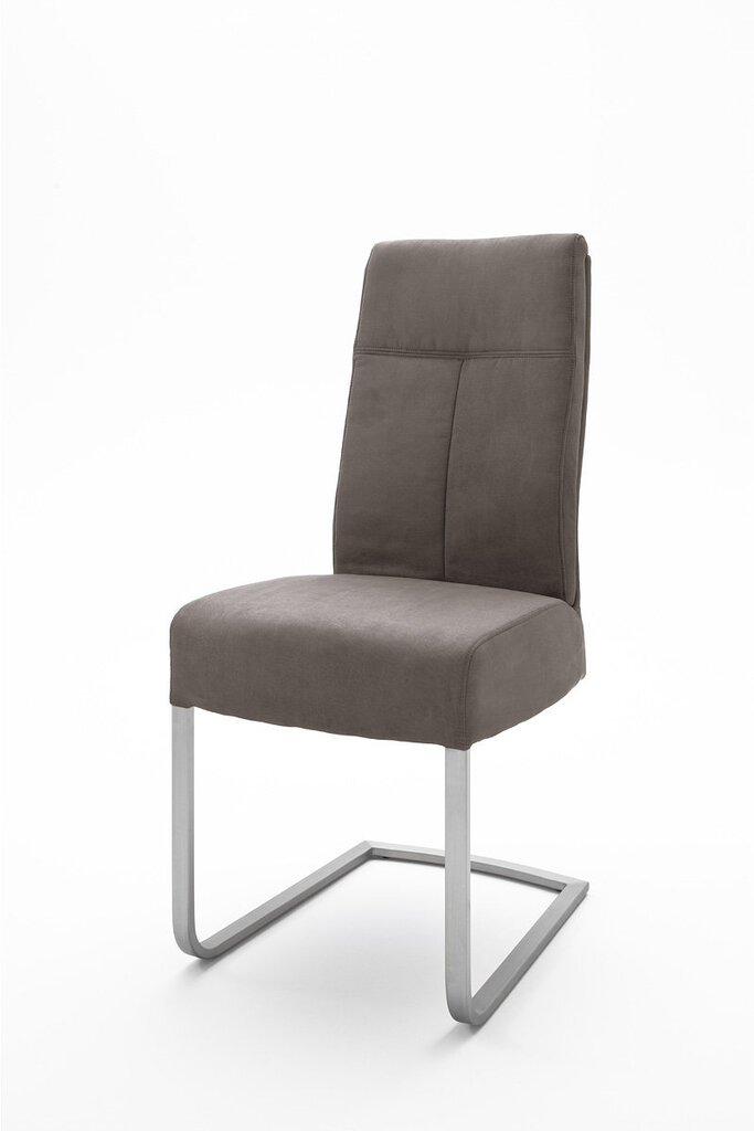 2-jų kėdžių komplektas Talena, tamsiai rudas kaina ir informacija | Virtuvės ir valgomojo kėdės | pigu.lt