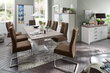 2-jų kėdžių komplektas Salva, rudas kaina ir informacija | Virtuvės ir valgomojo kėdės | pigu.lt
