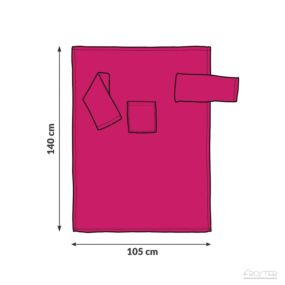 Vaikiškas pledas ir chalatas viename, rožinis kaina ir informacija | Originalūs džemperiai | pigu.lt