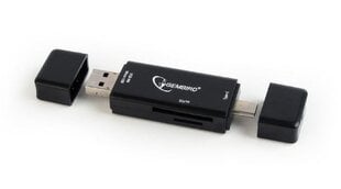 Gembird Multi USB - SD kortelių skaitytuvas (UHB-CR3IN1-01) kaina ir informacija | Adapteriai, USB šakotuvai | pigu.lt