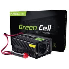 Инвертор мощности Green Cell от 12 В до 230 В 150 Вт/300 Вт модифицированная синусоидальная волна цена и информация | Преобразователи напряжения | pigu.lt