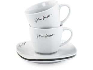 Porcelianiniai puodeliai su lekštute Lamart Dine kaina ir informacija | Lamart Virtuvės, buities, apyvokos prekės | pigu.lt
