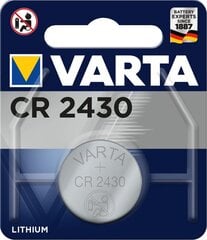 Varta Electronics CR2430 elementas, 1 vnt. kaina ir informacija | varta Santechnika, remontas, šildymas | pigu.lt