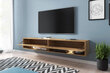 TV staliukas Wander LED 180 cm, rudas kaina ir informacija | TV staliukai | pigu.lt