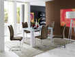 4-ių kėdžių komplektas Koeln, tamsiai rudas kaina ir informacija | Virtuvės ir valgomojo kėdės | pigu.lt