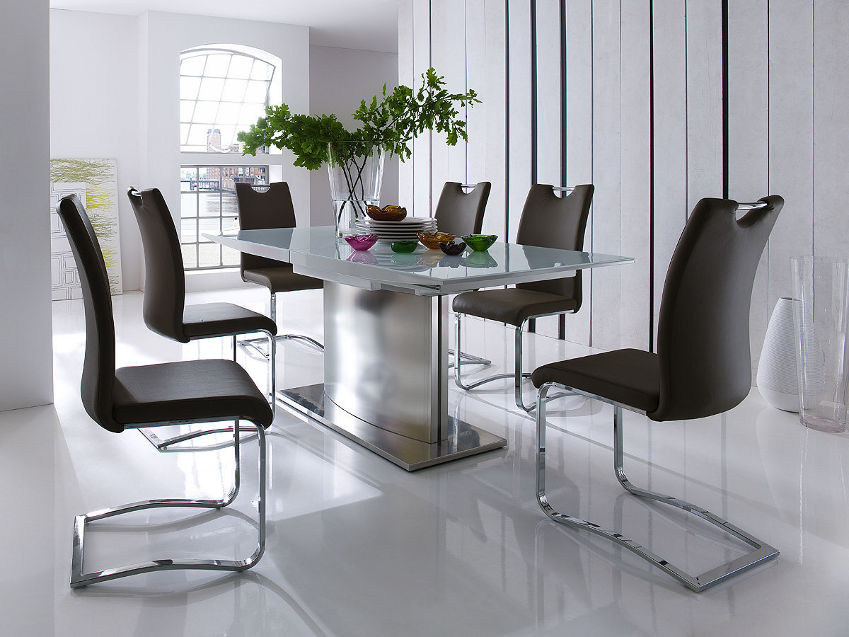 4-ių kėdžių komplektas Koeln, šviesiai rudas kaina ir informacija | Virtuvės ir valgomojo kėdės | pigu.lt