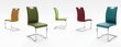 4-ių kėdžių komplektas Koeln, tamsiai raudonas kaina ir informacija | Virtuvės ir valgomojo kėdės | pigu.lt