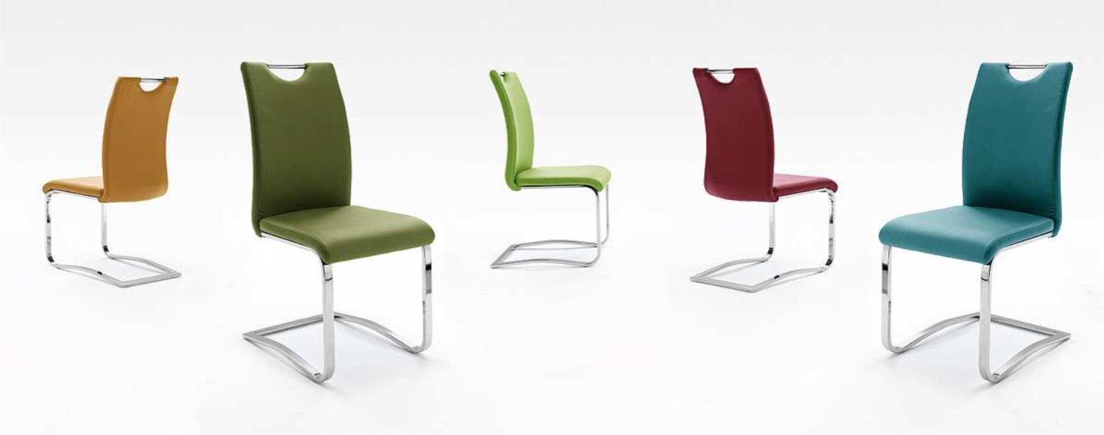 4-ių kėdžių komplektas Koeln, oranžinis цена и информация | Virtuvės ir valgomojo kėdės | pigu.lt