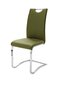 4-ių kėdžių komplektas Koeln, tamsiai žalias kaina ir informacija | Virtuvės ir valgomojo kėdės | pigu.lt