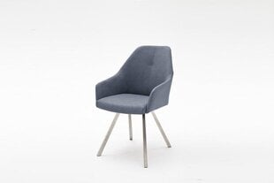 2-jų kėdžių komplektas Madita A-2, šviesiai mėlynas kaina ir informacija | Virtuvės ir valgomojo kėdės | pigu.lt