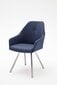 2-jų kėdžių komplektas Madita A-2, tamsiai mėlynas kaina ir informacija | Virtuvės ir valgomojo kėdės | pigu.lt