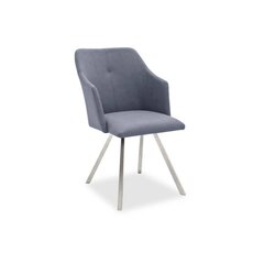 2-jų kėdžių komplektas Madita B-2, šviesiai mėlynas kaina ir informacija | Virtuvės ir valgomojo kėdės | pigu.lt