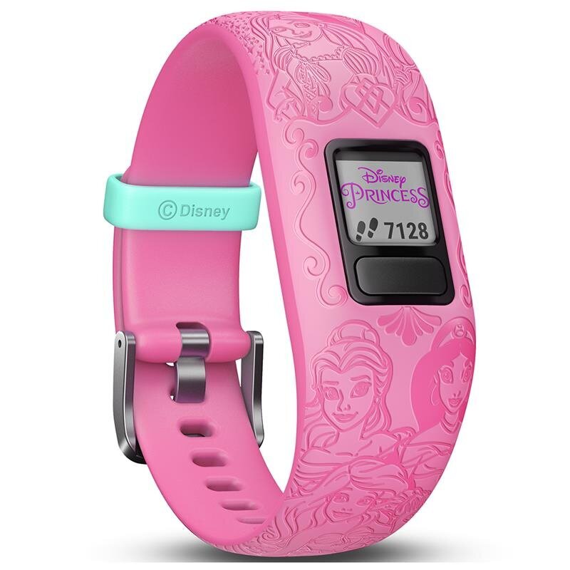 Garmin vívofit® jr. 2 Disney Princess Ariel, Belle, Jasmine, Mulan and Rapunzel kaina ir informacija | Išmaniosios apyrankės (fitness tracker) | pigu.lt