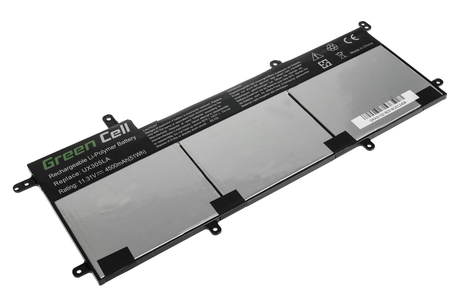 Green Cell Laptop Battery for Asus Zenbook UX305L UX305LA UX305U UX305UA цена и информация | Akumuliatoriai nešiojamiems kompiuteriams | pigu.lt