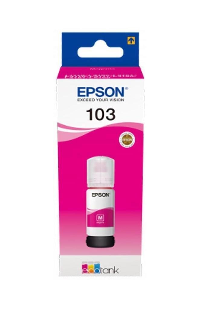 Epson 103 ECOTANK INK (C13T00S34A), Magenta цена и информация | Kasetės rašaliniams spausdintuvams | pigu.lt