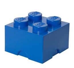 Кубик-коробка для хранения LEGO 4 синего цвета цена и информация | Конструкторы и кубики | pigu.lt
