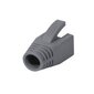 Logilink Modular RJ45 Plug Cable Boot 8mm grey, 50vnt. kaina ir informacija | Adapteriai, USB šakotuvai | pigu.lt