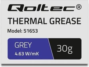 Qoltec Thermal grease 4.63W / m-K, 30g kaina ir informacija | Termo pastos | pigu.lt