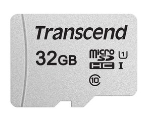 Карта намяти для телефона  SDHC 32GB W/ADAPT/C10 TS32GUSD300S-A Transcend цена и информация | Карты памяти для телефонов | pigu.lt