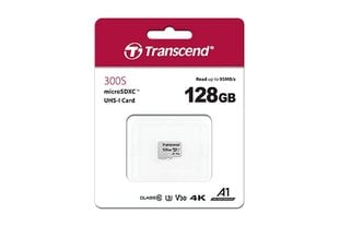 Transcend TS128GUSD300S-A цена и информация | Карты памяти для телефонов | pigu.lt