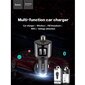 FM siųstuvas / moduliatorius Hoco E19 Bluetooth FM transmitter 2 x USB 2.4 A metalinis pilkas цена и информация | FM moduliatoriai | pigu.lt