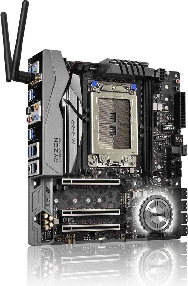 ASRock X399M Taichi (90-MXB7B0-A0UAYZ) цена и информация | Pagrindinės plokštės | pigu.lt