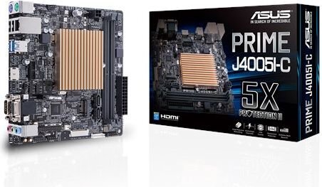 ASUS PRIME J4005I-C kaina ir informacija | Pagrindinės plokštės | pigu.lt