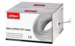 Dahua DH-PFM920I-5EUN, Cat5E UTP, 305 m kaina ir informacija | Kabeliai ir laidai | pigu.lt