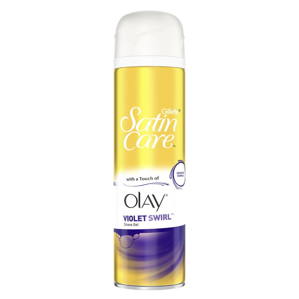 Skutimosi želė moterims&nbsp;Gillette Satin Care Olay Violet Swirl 200 ml цена и информация | Skutimosi priemonės ir kosmetika | pigu.lt