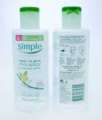 Мицеллярная вода Simple Micellar Face Cleanser 200 мл цена и информация | Средства для очищения лица | pigu.lt