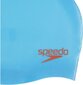 Plaukimo kepuraitė vaikams Speedo Plain Moulded Japan, mėlyna kaina ir informacija | Plaukimo kepuraitės | pigu.lt
