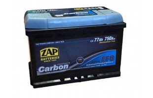 Аккумулятор ZAP Carbon EFB 77Ah 750A цена и информация | Аккумуляторы | pigu.lt