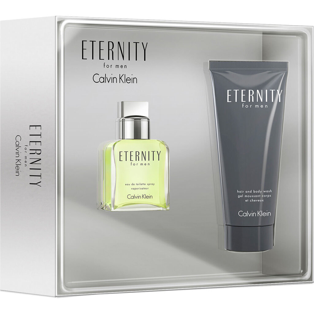 Rinkinys Calvin Klein Eternity: EDT vyrams 30 ml + dušo želė 100 ml цена и информация | Kvepalai vyrams | pigu.lt