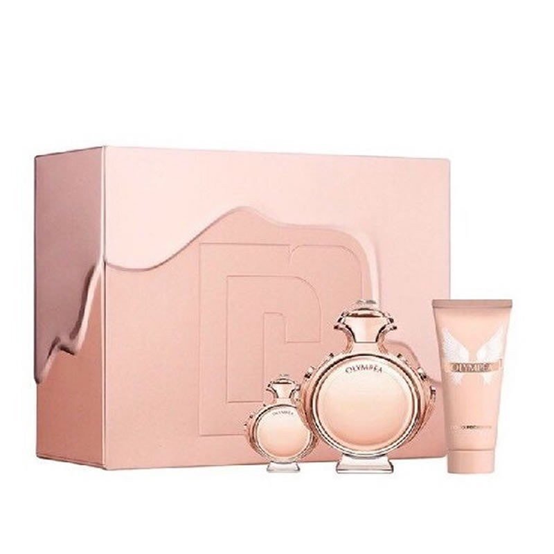 Rinkinys Paco Rabanne Olympea: EDP moterims 80 ml + 10 ml + kūno losjonas 75 ml цена и информация | Kvepalai moterims | pigu.lt