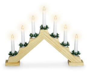 Kalėdinė šviečianti dekoracija Žvakės 39,5 x 5 x 31 cm kaina ir informacija | Kalėdinės dekoracijos | pigu.lt